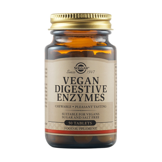 Solgar Vegan Digestive Enzymes - 50 chewable tabs